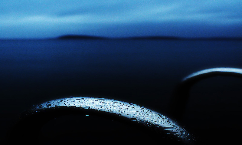 Blue Rain at Dusk, by D3
